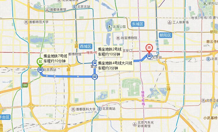 北京站和西站哪个离景点近