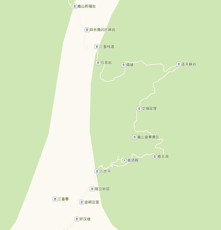 三皇寨景区地图图片