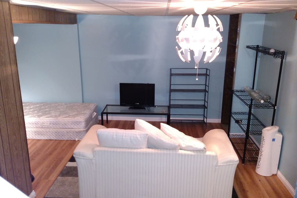 basement room in the suburbs